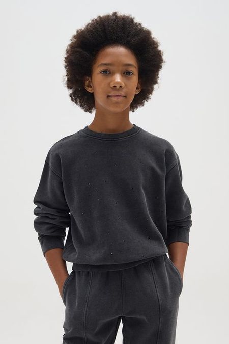 Свитшот хлопковый со стразами OVS 2542₽