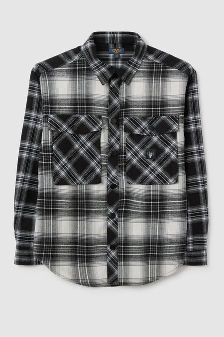 Рубашка хлопковая в клетку OVS 2767₽