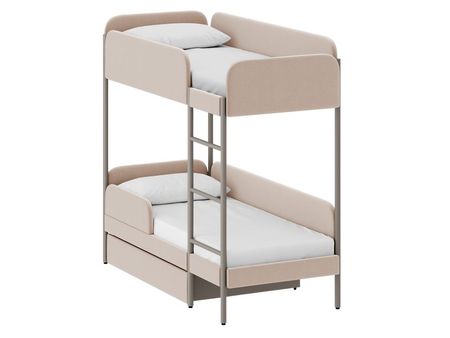 Кровать двухъярусная divanru Эльви 80 Textile Light 69990₽