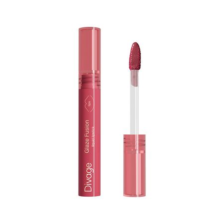 Помада для губ DIVAGE GLAZE FUSION жидкая стойкая глянцевая тон 01 Fuchsia