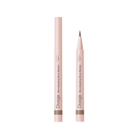 Маркер для бровей DIVAGE MICROBLADING BROW MARKER стойкий тон 01 Светло-коричневый