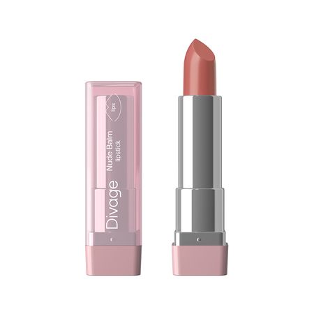 Помада-бальзам для губ DIVAGE NUDE BALM полупрозрачная тон 02 Rose caramel