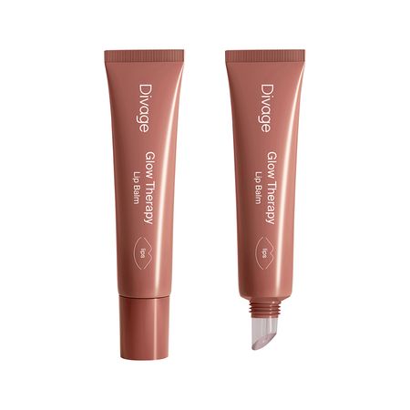 Бальзам для губ DIVAGE GLOW THERAPY с пептидами и натуральными маслами тон 07 Чайная роза