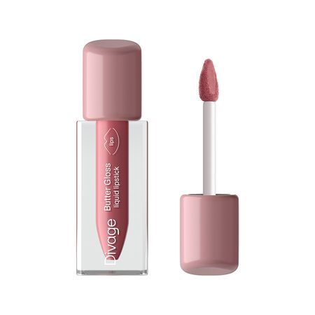 Помада для губ DIVAGE BUTTER GLOSS жидкая глянцевая тон 07 Dessert rose