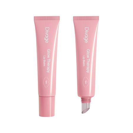 Бальзам для губ DIVAGE GLOW THERAPY с пептидами и натуральными маслами тон 04 Баблгам