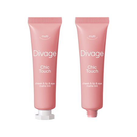 Тинт для губ и щек DIVAGE CHIC TOUCH мультифункциональный кремовый тон 03 Персиково-розовый