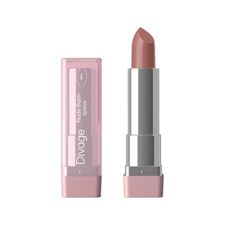 Помада-бальзам для губ DIVAGE NUDE BALM полупрозрачная тон 04 Naked blush