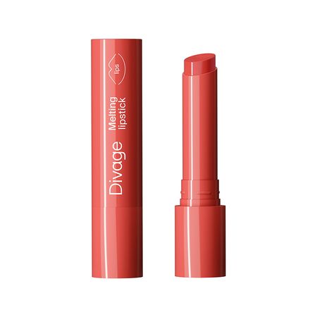 Помада-бальзам для губ DIVAGE MELTING LIPSTICK с тающей текстурой и глянцевым финишем тон 01 Peachy nectar