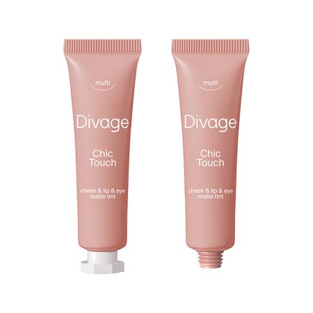 Тинт для губ и щек DIVAGE CHIC TOUCH мультифункциональный кремовый тон 02 Коричнево-розовый