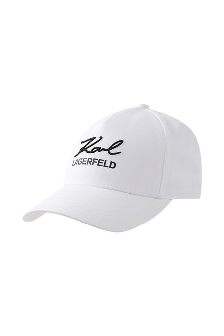 Бейсболка хлопковая с логотипом Karl Lagerfeld 5242₽