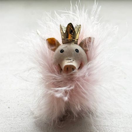 Елочная игрушка Свинья Лилиан 800₽