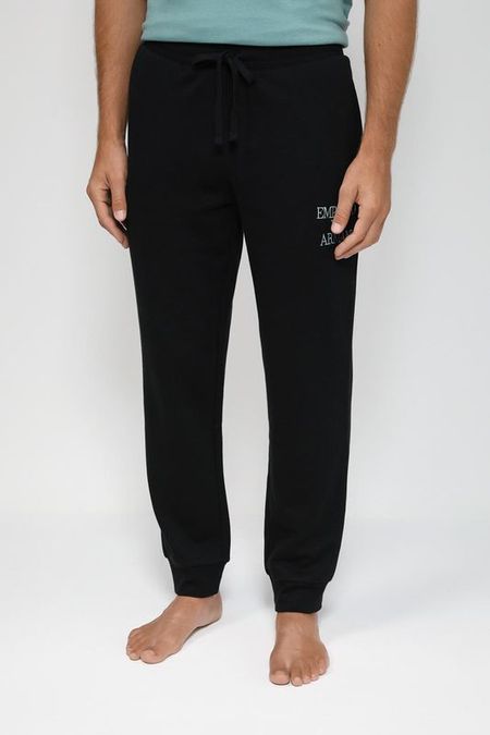 Брюки домашние на кулиске с логотипом бренда EMPORIO ARMANI 4605₽