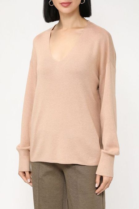 Однотонный пуловер с добавлением кашемира Auranna 1462₽