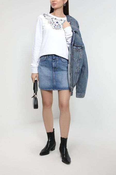 Джинсовая юбка с эффектом потертости PEPE JEANS 2842₽