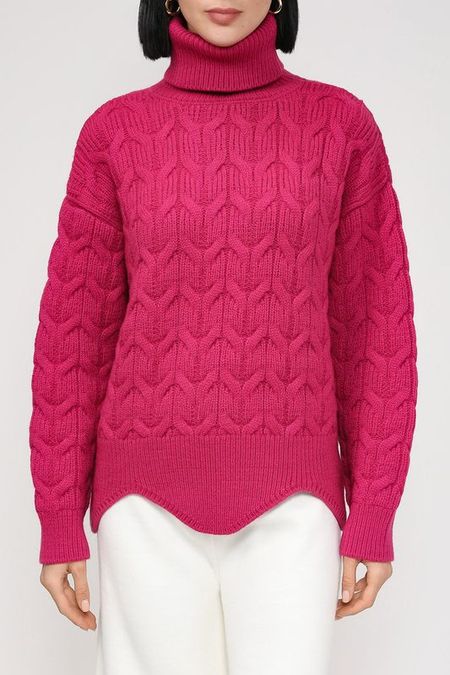 Шерстяной свитер фактурной вязки BELUCCI 1792₽