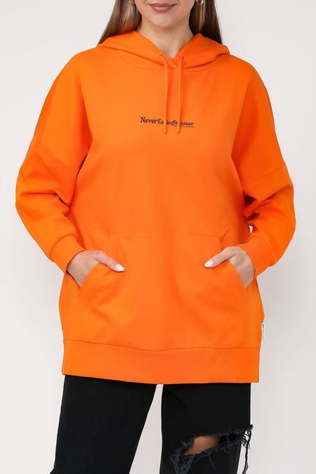 Хлопковое худи оверсайз с принтом Marc OPolo Denim 3952₽