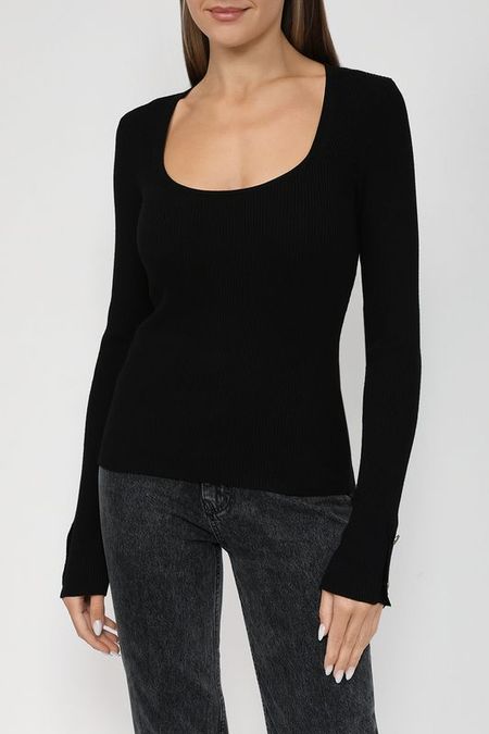 Однотонный джемпер с О-вырезом TWINSET 6262₽