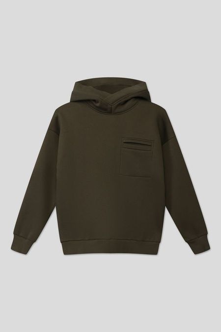 Однотонное худи с принтом Silver Spoon Life 2910₽