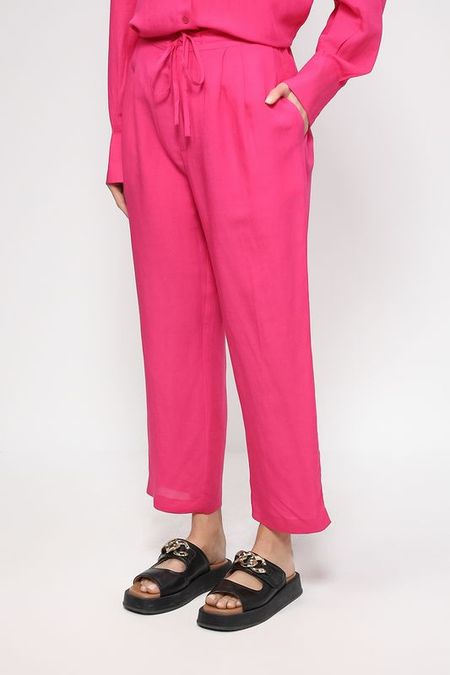 Брюки из смеси вискозы и льна SHADE