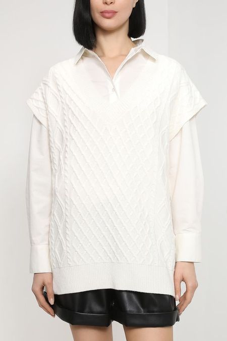 Шерстяной жилет с добавлением кашемира SABRINA SCALA 2692₽