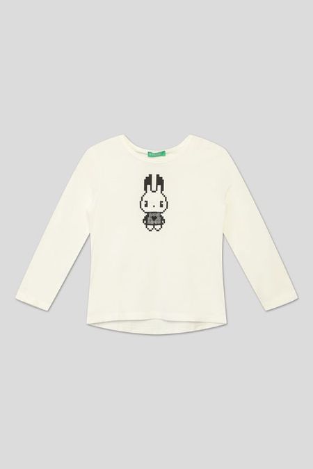 Хлопковый лонгслив Benetton 442₽