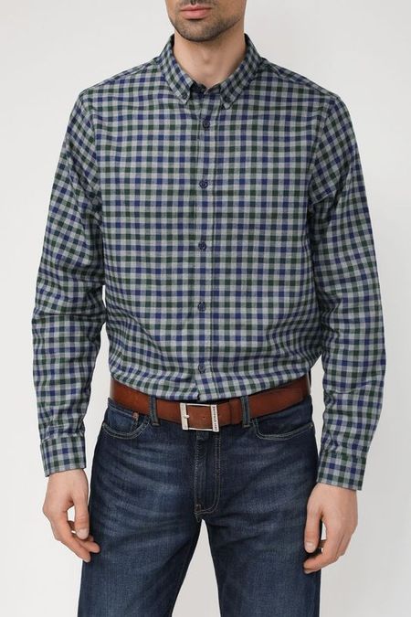 Хлопковая сорочка в мелкую клетку DMolina 2355₽