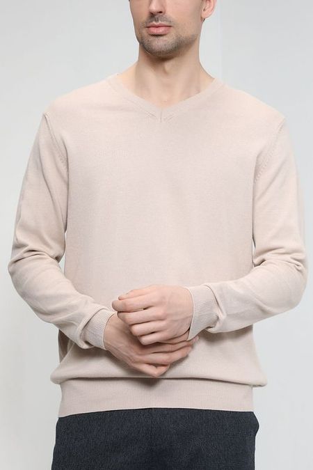 Однотонный хлопковый пуловер MARCO DI RADI 1042₽