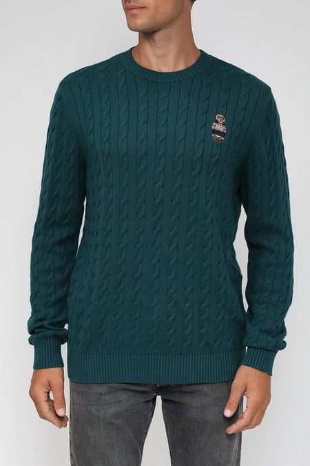 Джемпер с косами из шерсти и хлопка DMolina 3592₽