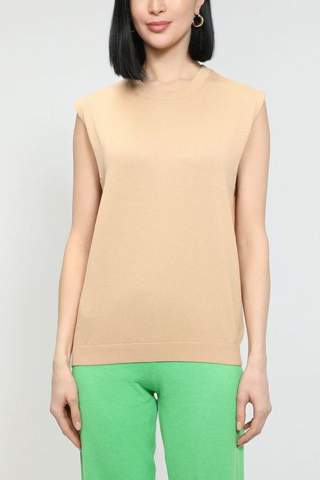 Вязаный жилет из хлопка BELUCCI 1477₽