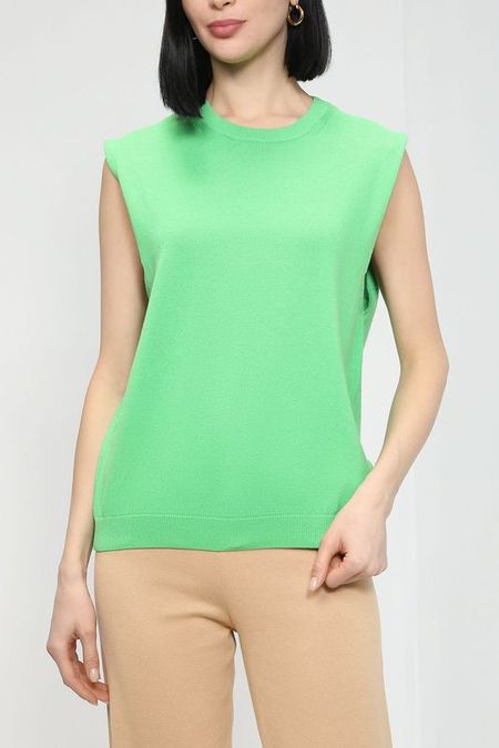 Вязаный жилет из хлопка BELUCCI 1477₽