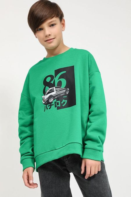 Свитшот с принтом из смесового хлопка GIOCO 712₽