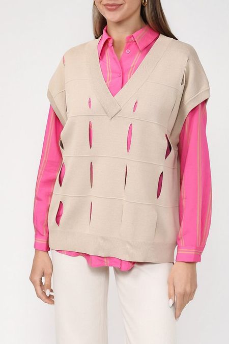 Жилет трикотажный с V-вырезом Ipekyol 2715₽