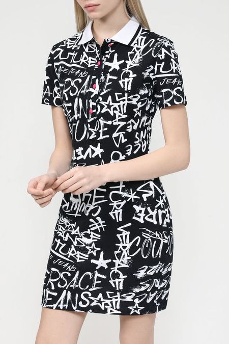 Платье трикотажное с принтом VERSACE JEANS COUTURE 14512₽