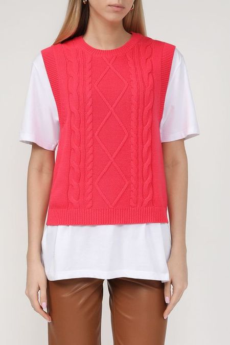 Хлопковый жилет с узорами Piombo 937₽