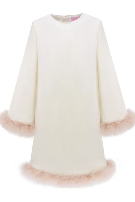 Хлопковое платье с меховой отделкой EVIKA KIDS 2546₽