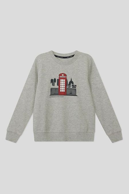 Хлопковый свитшот принтом PEPE JEANS 4942₽