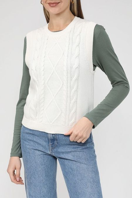 Хлопковый жилет с узором Piombo 937₽