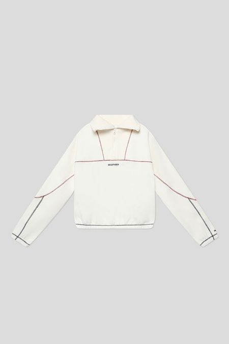 Толстовка хлопковая с воротником на молнии Tommy Hilfiger 6607₽