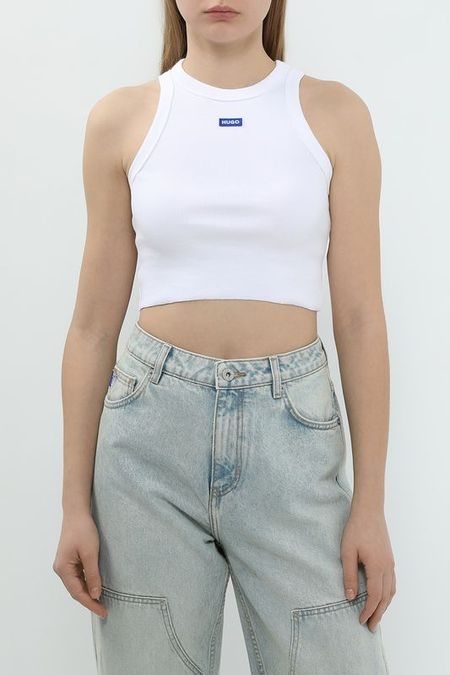 Топ хлопковый укороченный HUGO BLUE 3247₽