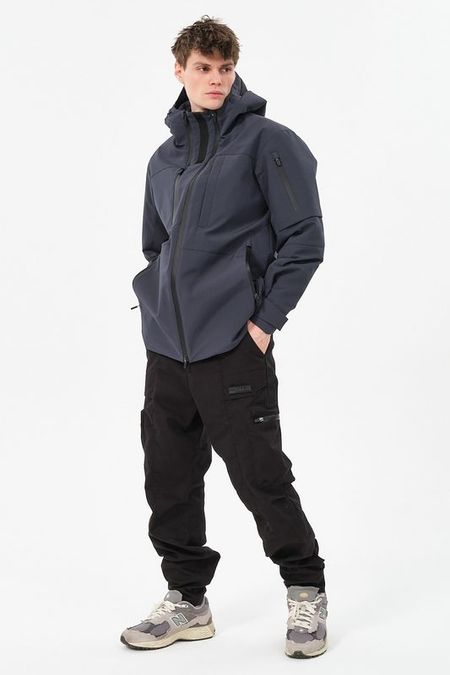 Куртка с ассиметричной молнией и капюшоном MAYTRY 12000₽