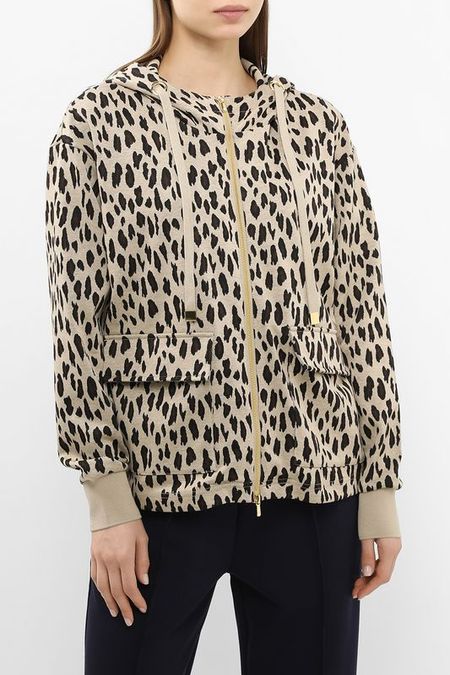 Толстовка на молнии с капюшоном с принтом Auranna 4192₽