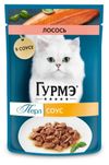 Корм влажный для кошек Гурмэ Перл Нежное филе с лососем в соусе
