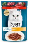 Корм влажный для кошек Гурмэ Перл Нежное филе с говядиной в соусе