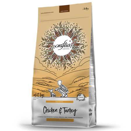 Natura для миниатюрных и мелких пород, из курицы и индейки сух