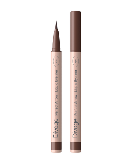 Подводка-фломастер Divage Perfect Arrow с кистью тон 02 коричневый
