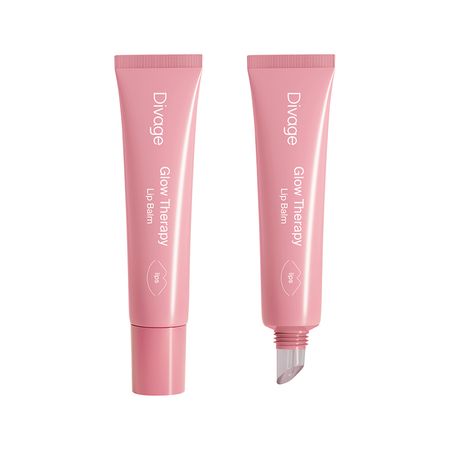 Бальзам для губ DIVAGE GLOW THERAPY с пептидами и натуральными маслами тон 01 Холодный розовый