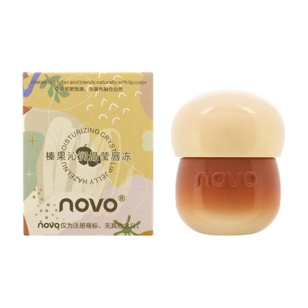 Блеск для губ NOVO LIP JELLY HAZELNUT увлажняющий тон 112
