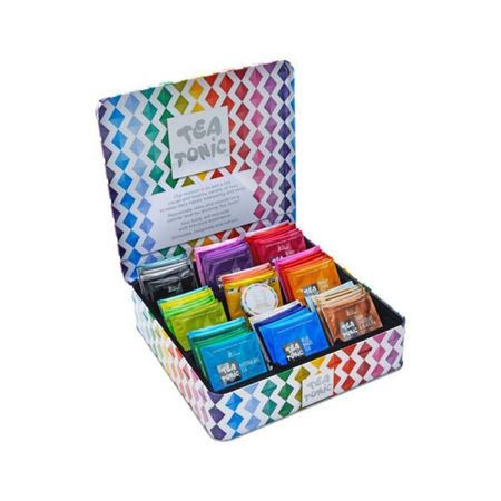 Tea Tonic Изысканная жестяная коробка для чая High Tea x 63 пакетика + Мини-сахарник