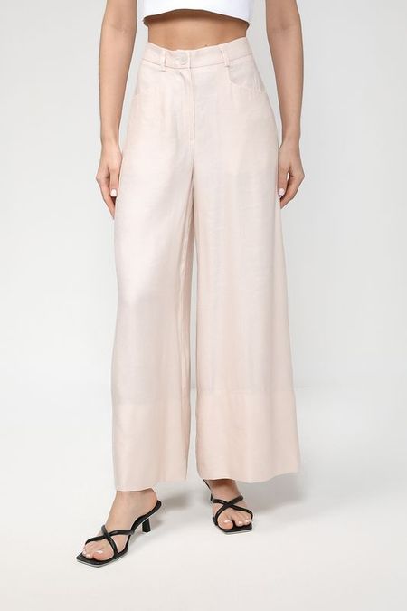 Расклешенные брюки из вискозы и льна SABRINA SCALA 1642₽