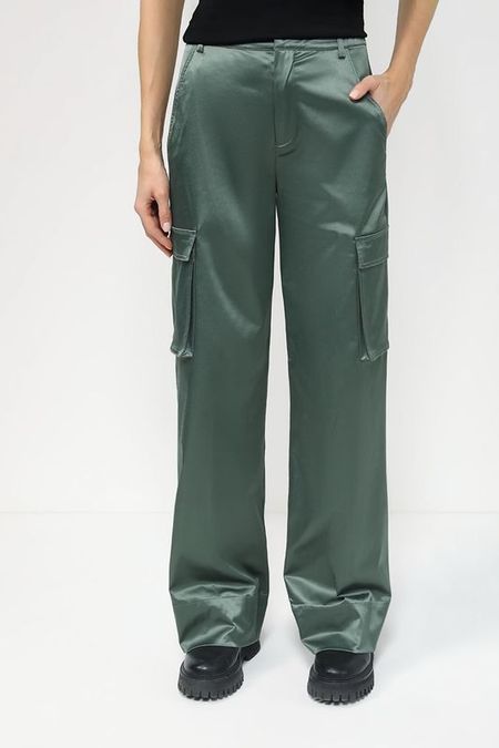 Атласные брюки с накладными карманами OVS 1725₽